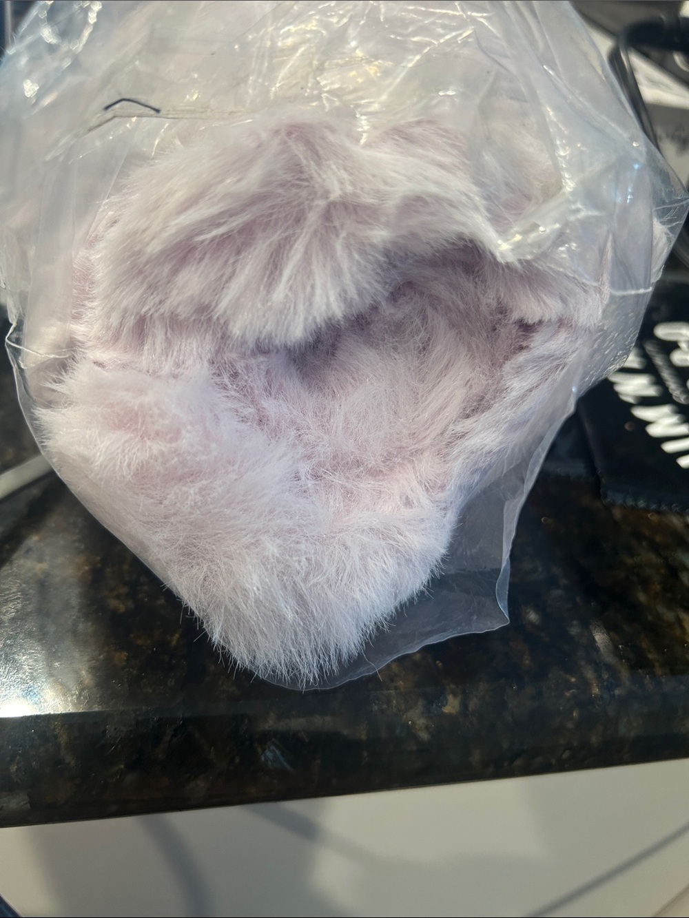 2pc. Plush Faux Fur Lumbar Pillow - Lavender - Picture 9 of 9